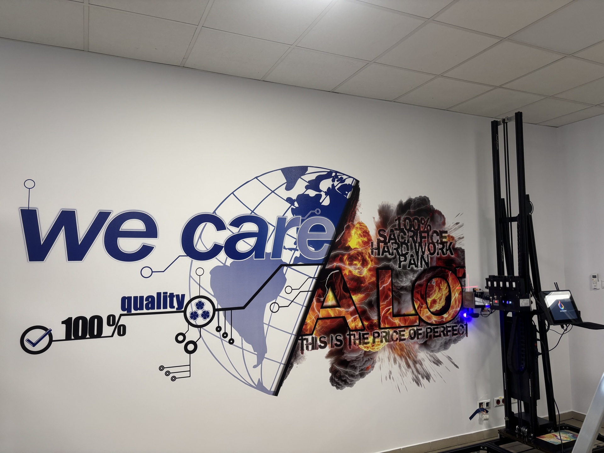 Druk ścienny w firmie - Śląsk