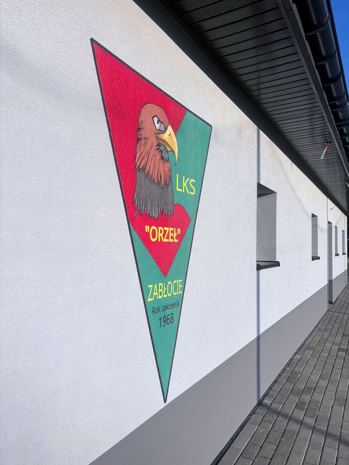 Nadruk na ścianie - logo klubu LKS Orzeł Zabłocie, Śląsk