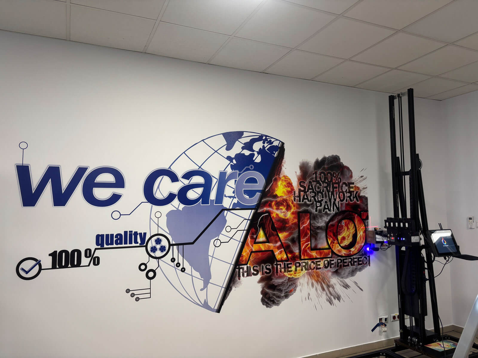 Druk ścienny w firmie - Śląsk